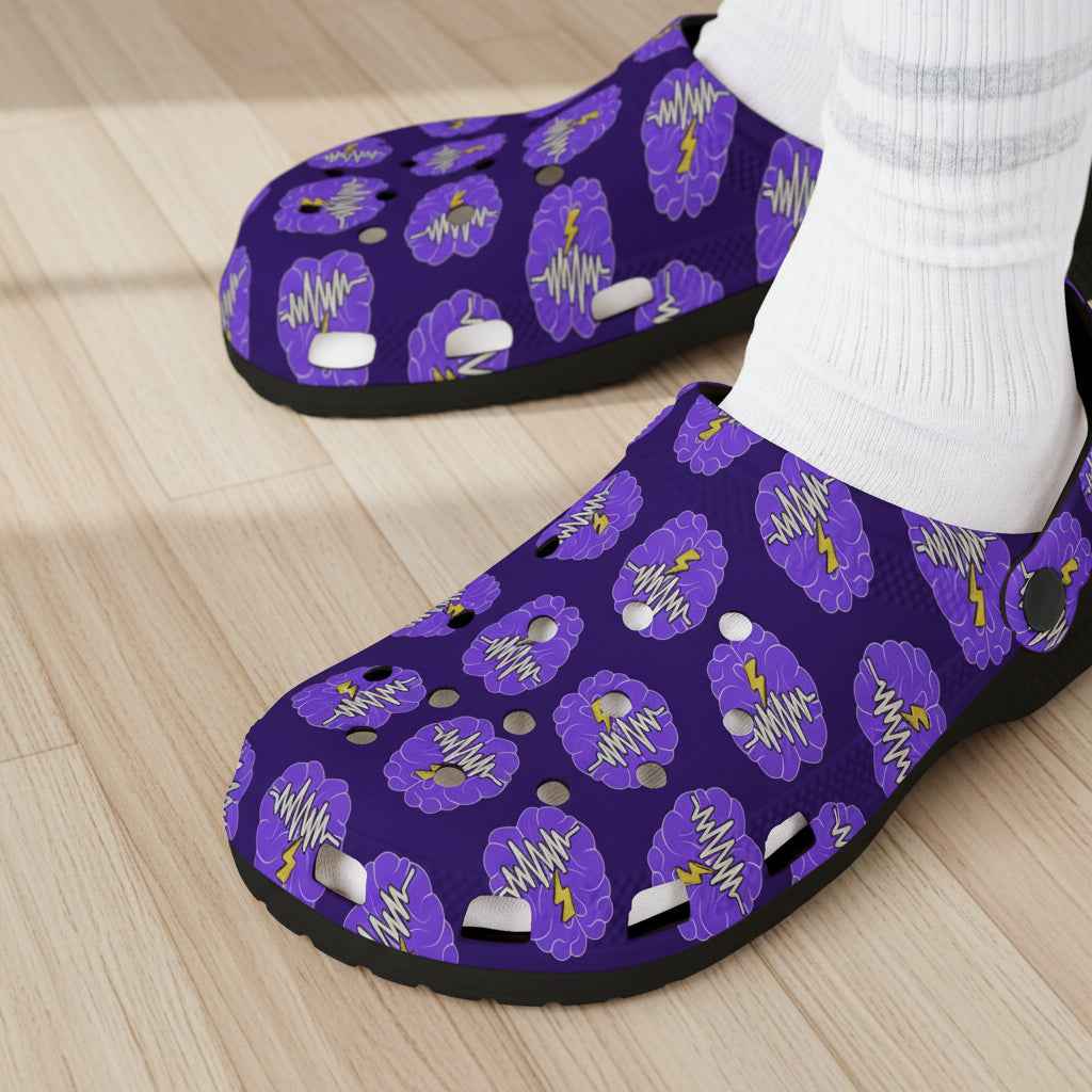Neurostrong Clogs – Epilepsy Awareness EVA Comfort Shoes - Shoes, Clogs - EpiAl's Shop