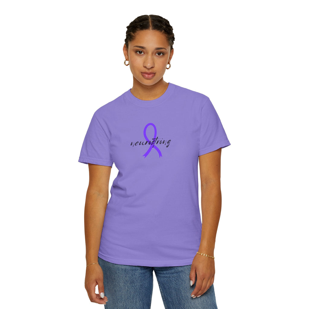 Neurostrong Epilepsy Awareness T-Shirt | Purple Ribbon Tee - Clothing, Unisex, T-Shirts - EpiAl's Shop