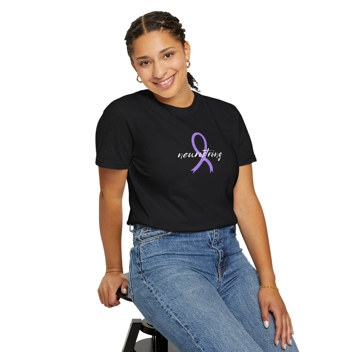 Neurostrong Epilepsy Awareness T-Shirt | Purple Ribbon Tee - Clothing, Unisex, T-Shirts - EpiAl's Shop