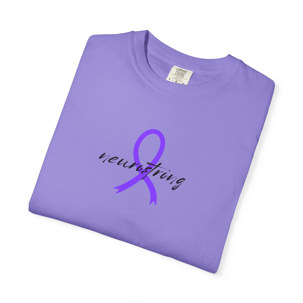 Neurostrong Epilepsy Awareness T-Shirt | Purple Ribbon Tee - Clothing, Unisex, T-Shirts - EpiAl's Shop
