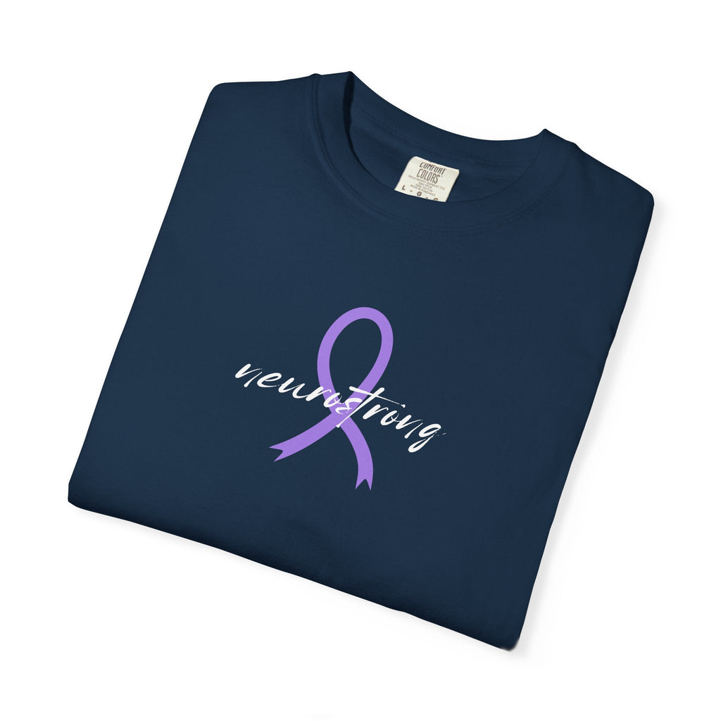 Neurostrong Epilepsy Awareness T-Shirt | Purple Ribbon Tee - Clothing, Unisex, T-Shirts - EpiAl's Shop