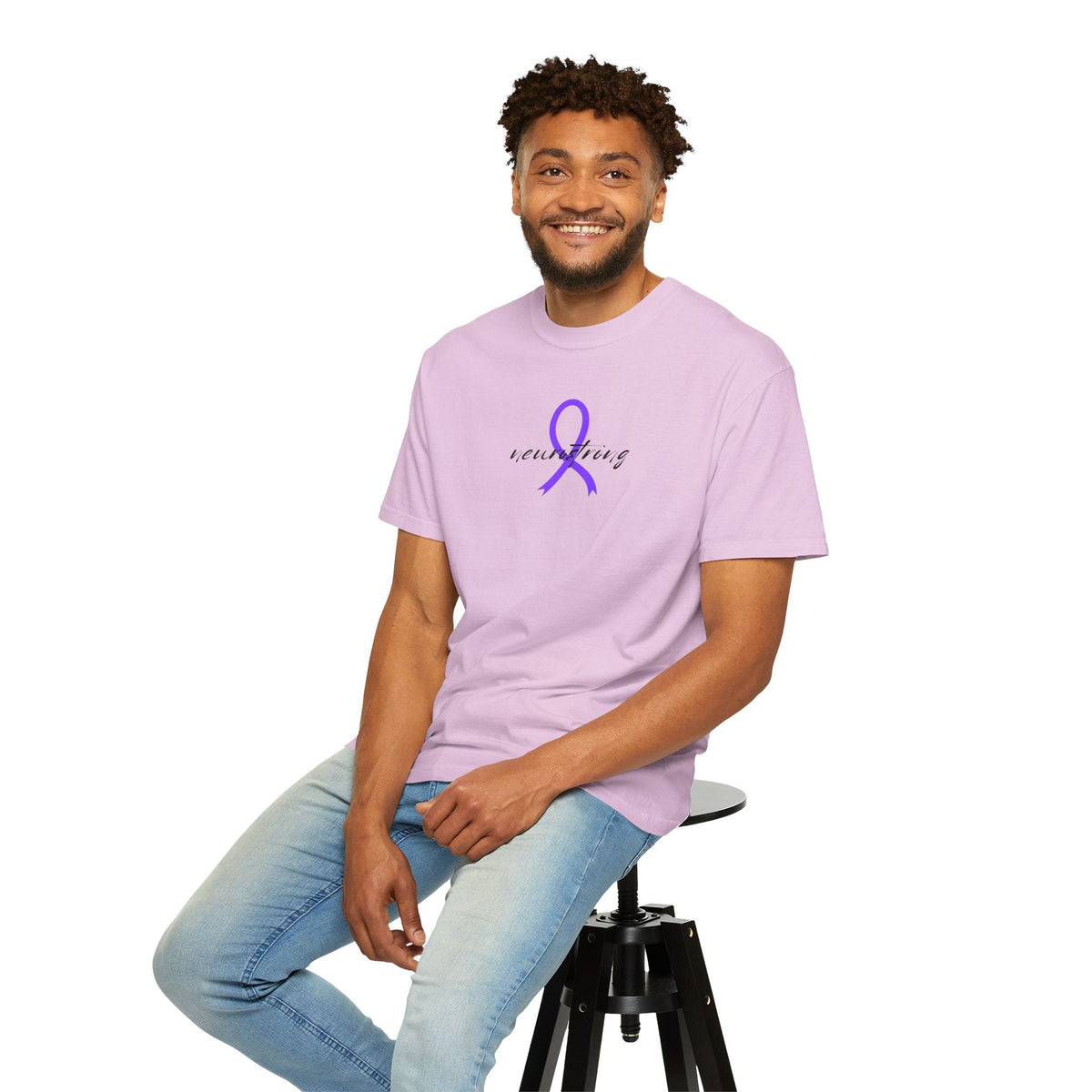 Neurostrong Epilepsy Awareness T-Shirt | Purple Ribbon Tee - Clothing, Unisex, T-Shirts - EpiAl's Shop