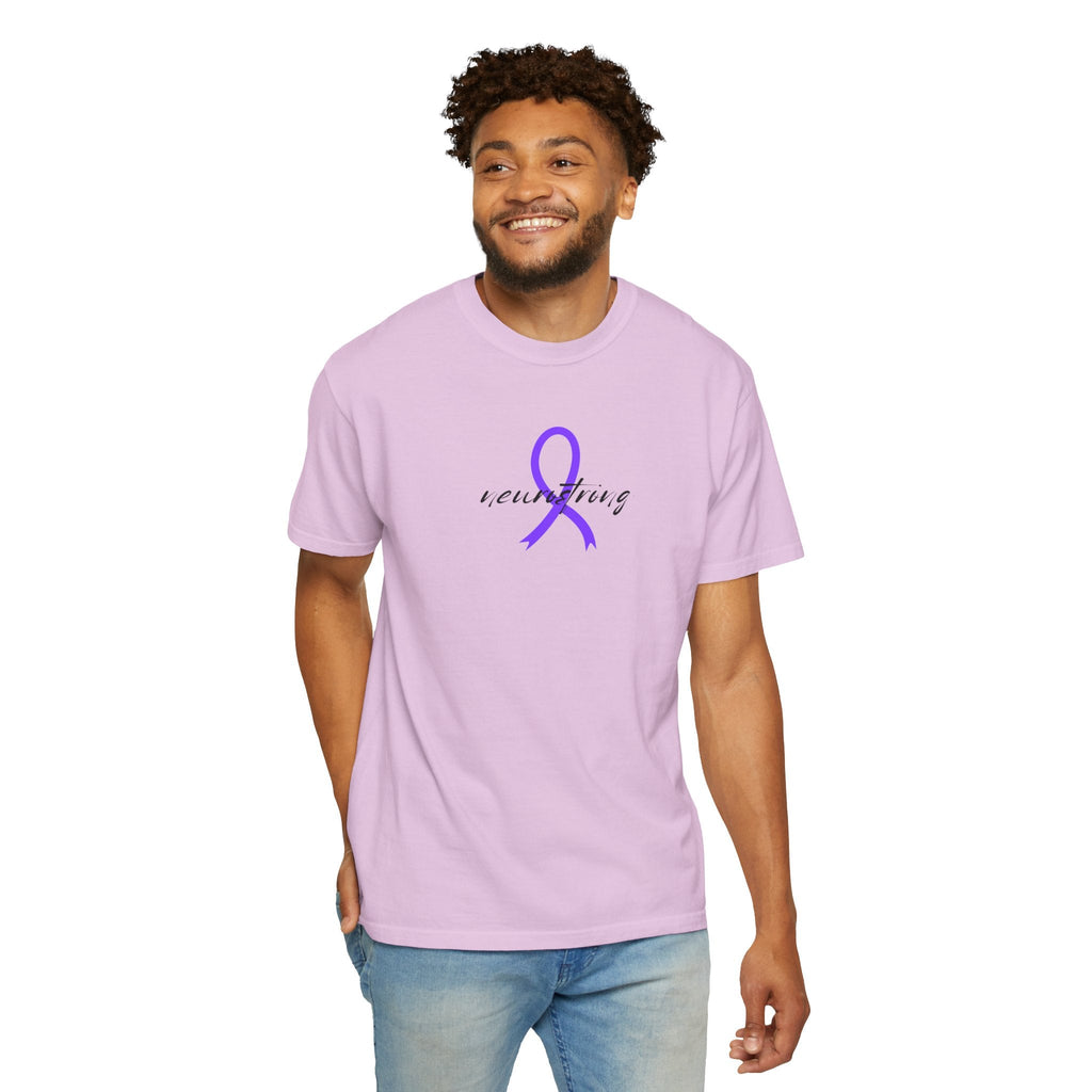Neurostrong Epilepsy Awareness T-Shirt | Purple Ribbon Tee - Clothing, Unisex, T-Shirts - EpiAl's Shop