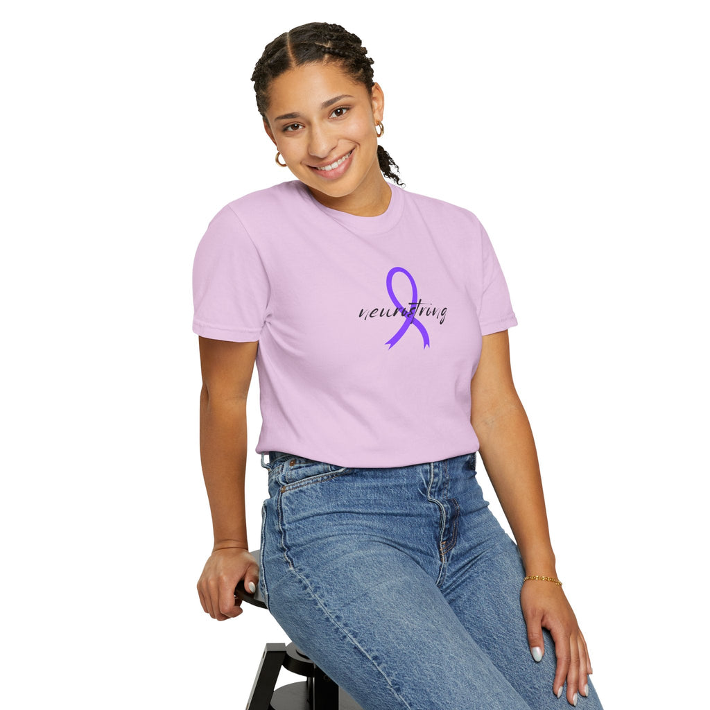 Neurostrong Epilepsy Awareness T-Shirt | Purple Ribbon Tee - Clothing, Unisex, T-Shirts - EpiAl's Shop