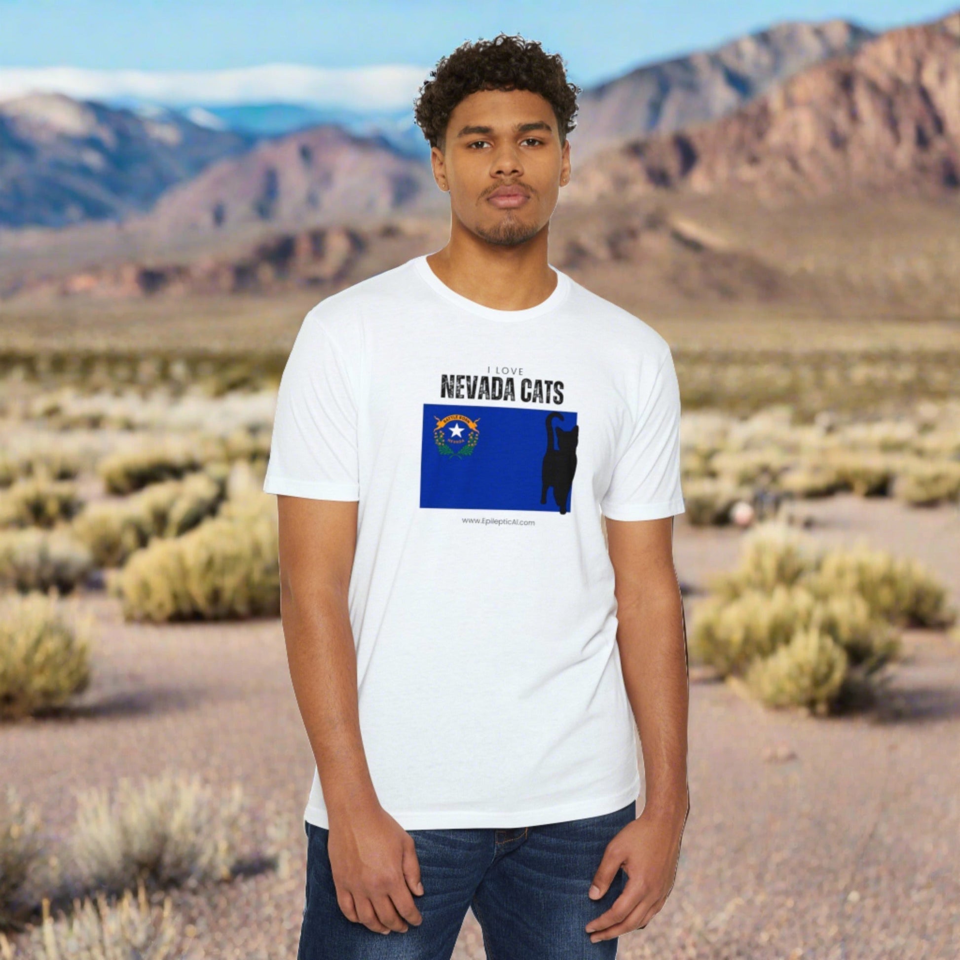 Nevada Cats Unisex CVC Jersey T - shirt - T - Shirt - Epileptic Al’s Shop