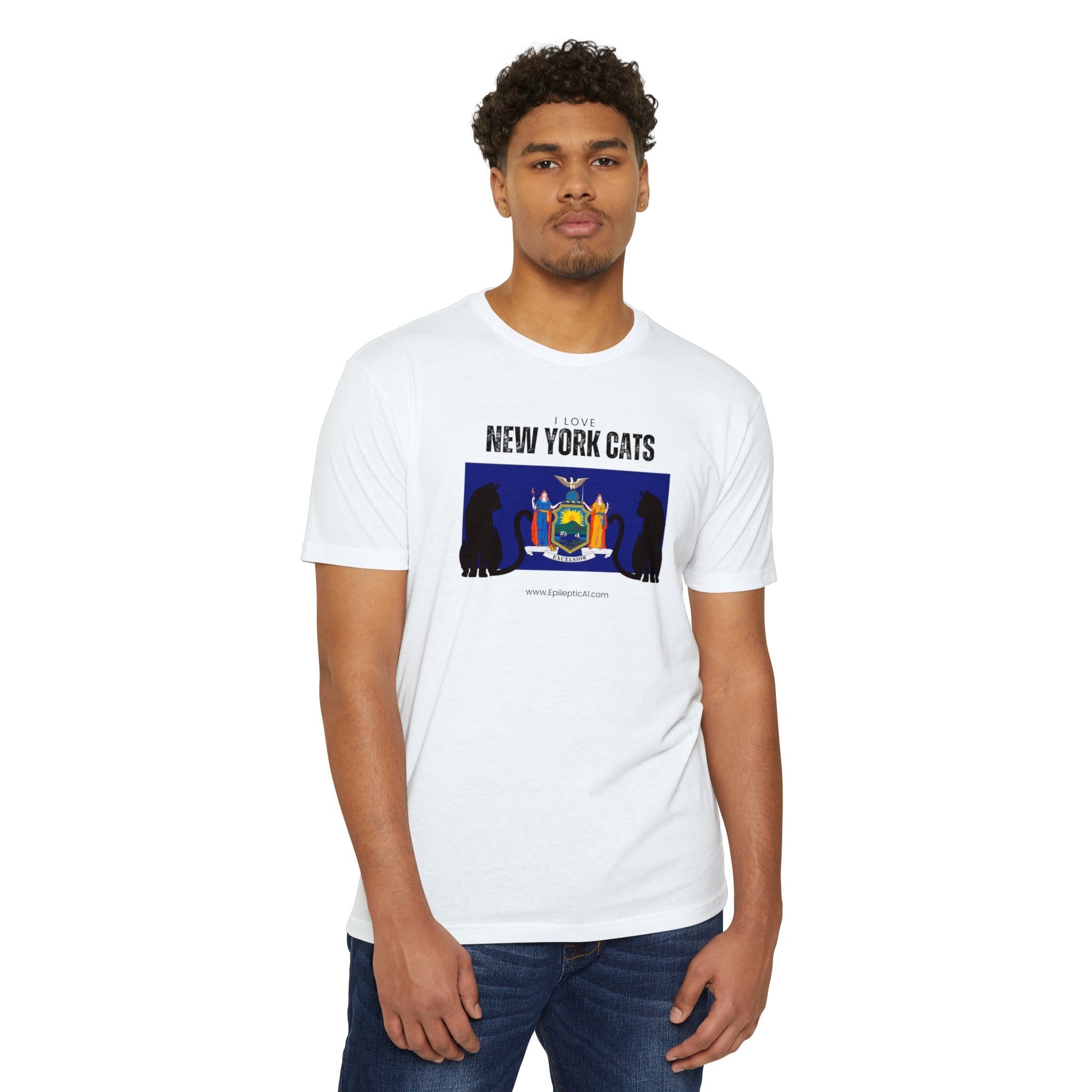 New York Cats Unisex CVC Jersey T - shirt - T - Shirt - Epileptic Al’s Shop