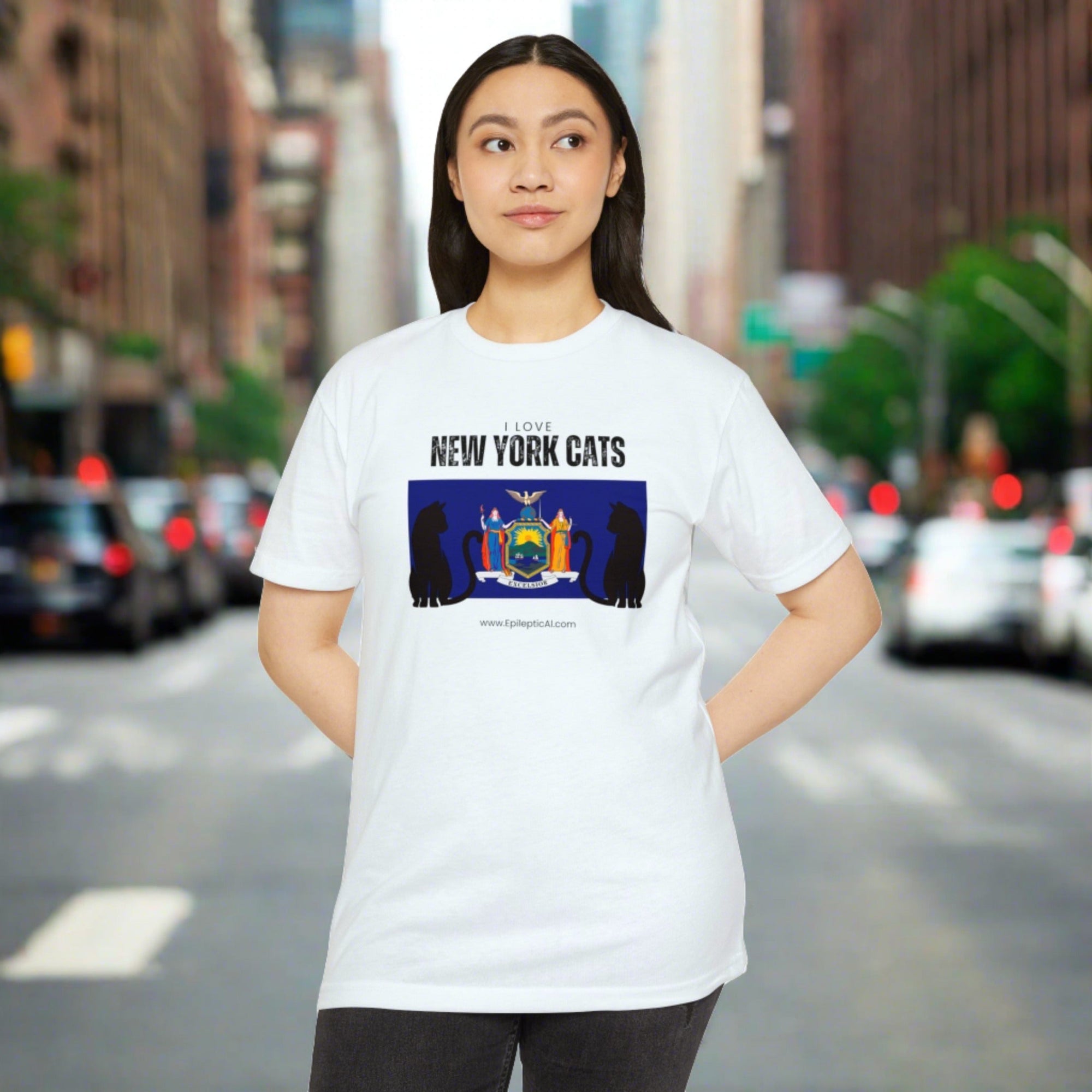 New York Cats Unisex CVC Jersey T - shirt - T - Shirt - Epileptic Al’s Shop