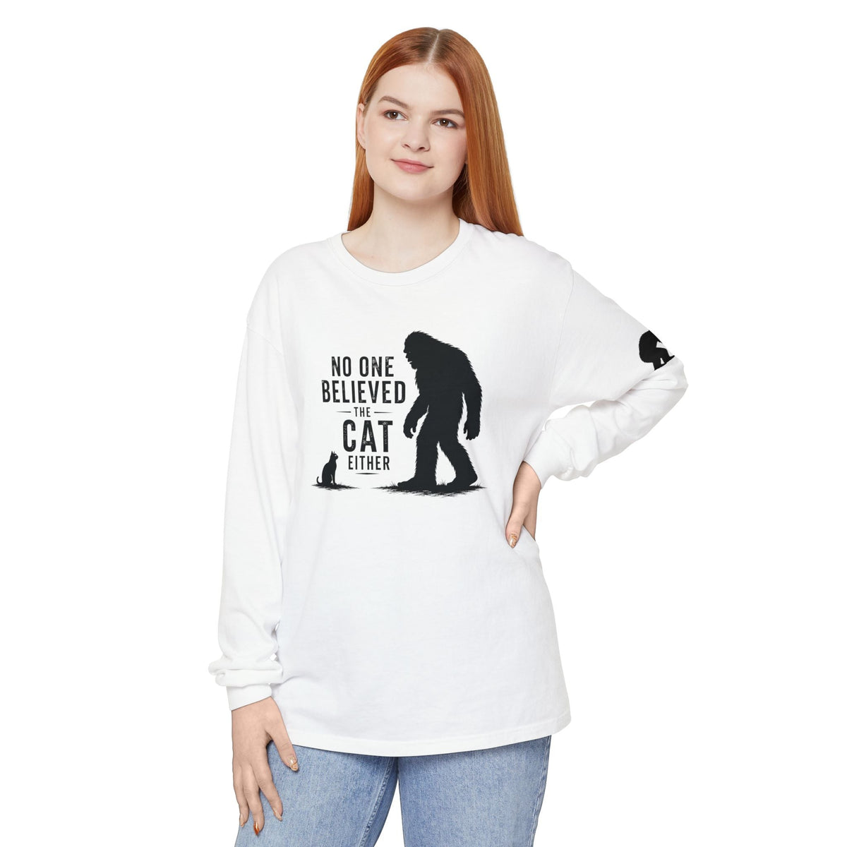 No One Believed the Cat Either Long Sleeve Shirt - Clothing, Unisex, T-Shirts, Long-Sleeved - EpiAl's Shop