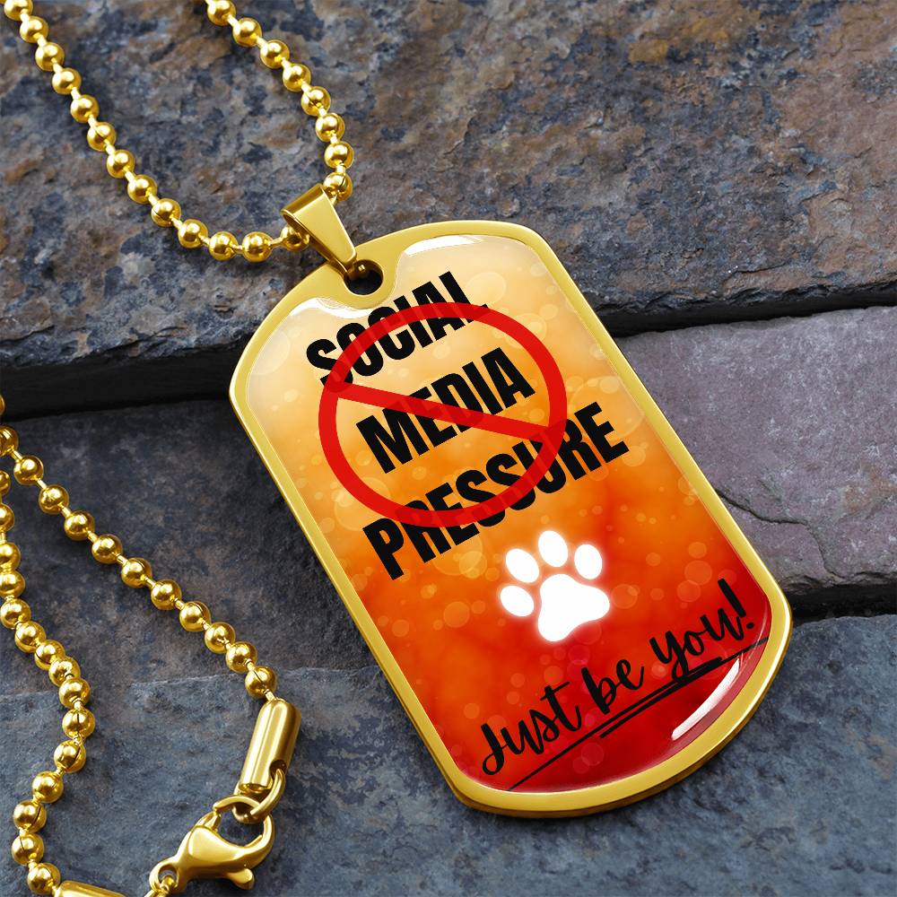 No Social Media Pressure Graphic Necklace - Jewelry - Epileptic Al’s Shop