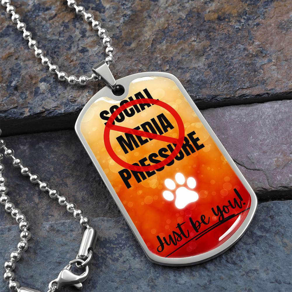 No Social Media Pressure Graphic Necklace - Jewelry - Epileptic Al’s Shop