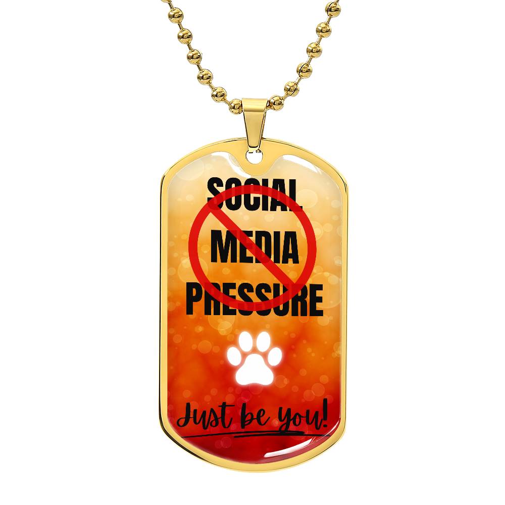 No Social Media Pressure Graphic Necklace - Jewelry - Epileptic Al’s Shop