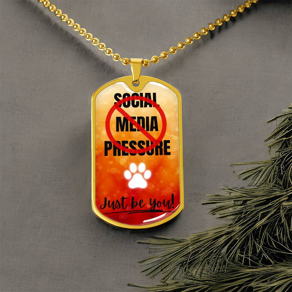 No Social Media Pressure Graphic Necklace - Jewelry - Epileptic Al’s Shop