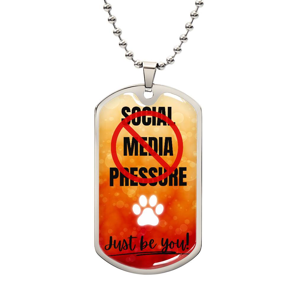 No Social Media Pressure Graphic Necklace - Jewelry - Epileptic Al’s Shop