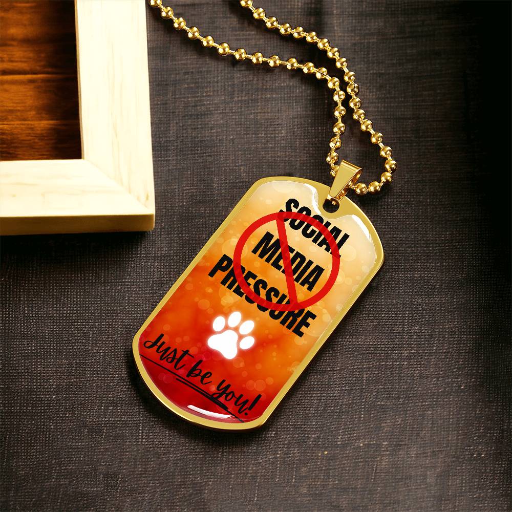 No Social Media Pressure Graphic Necklace - Jewelry - Epileptic Al’s Shop