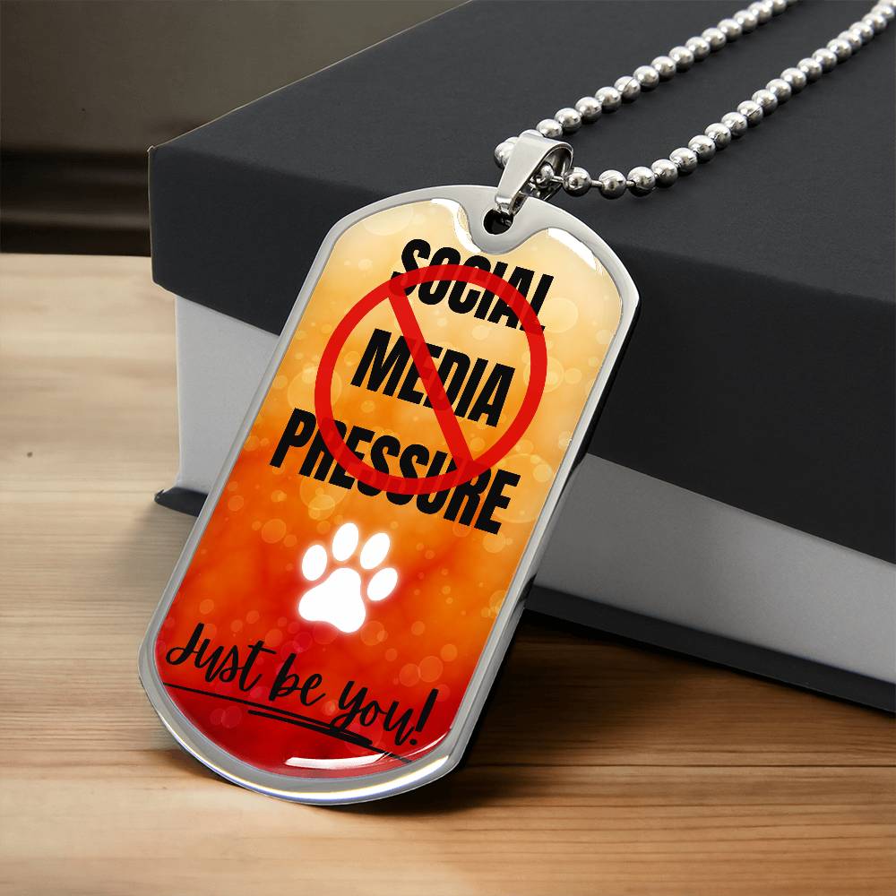 No Social Media Pressure Graphic Necklace - Jewelry - Epileptic Al’s Shop