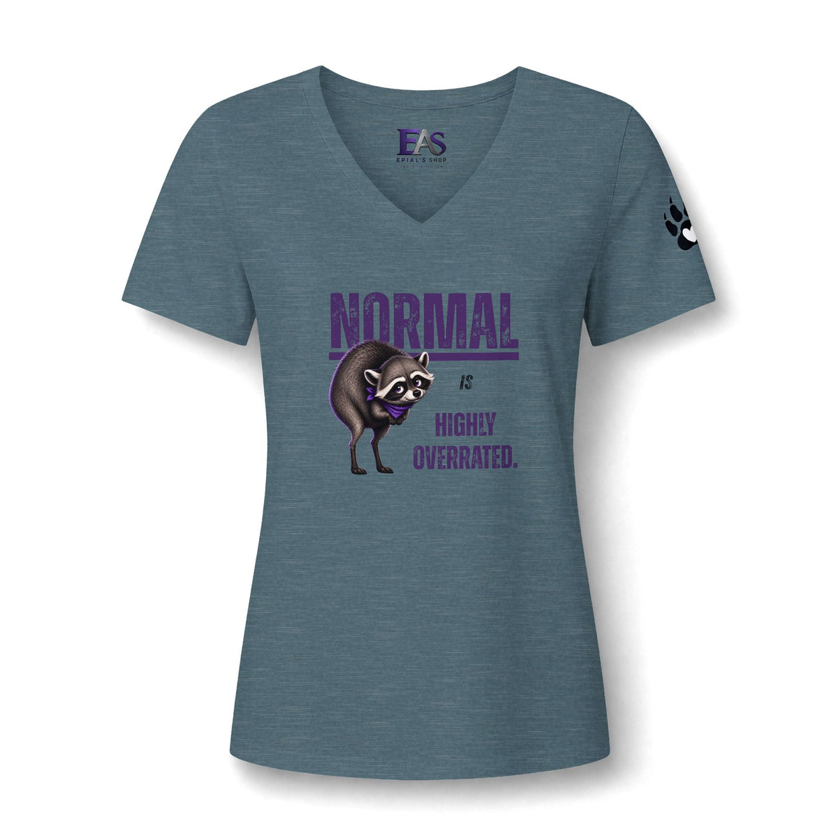 Normal Is Highly Overrated Jimothy Women’s V-Neck T-Shirt - Clothing, Women, T-Shirts - EpiAl's Shop
