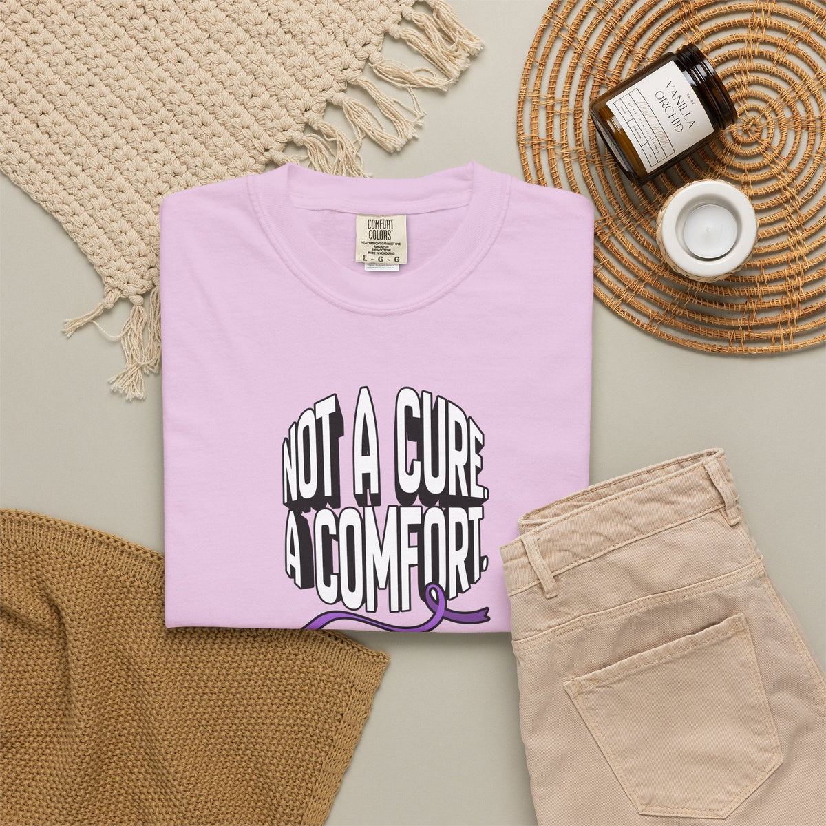 Not a Cure, a Comfort Garment-Dyed T-Shirt - Clothing, Unisex, T-Shirts - EpiAl's Shop