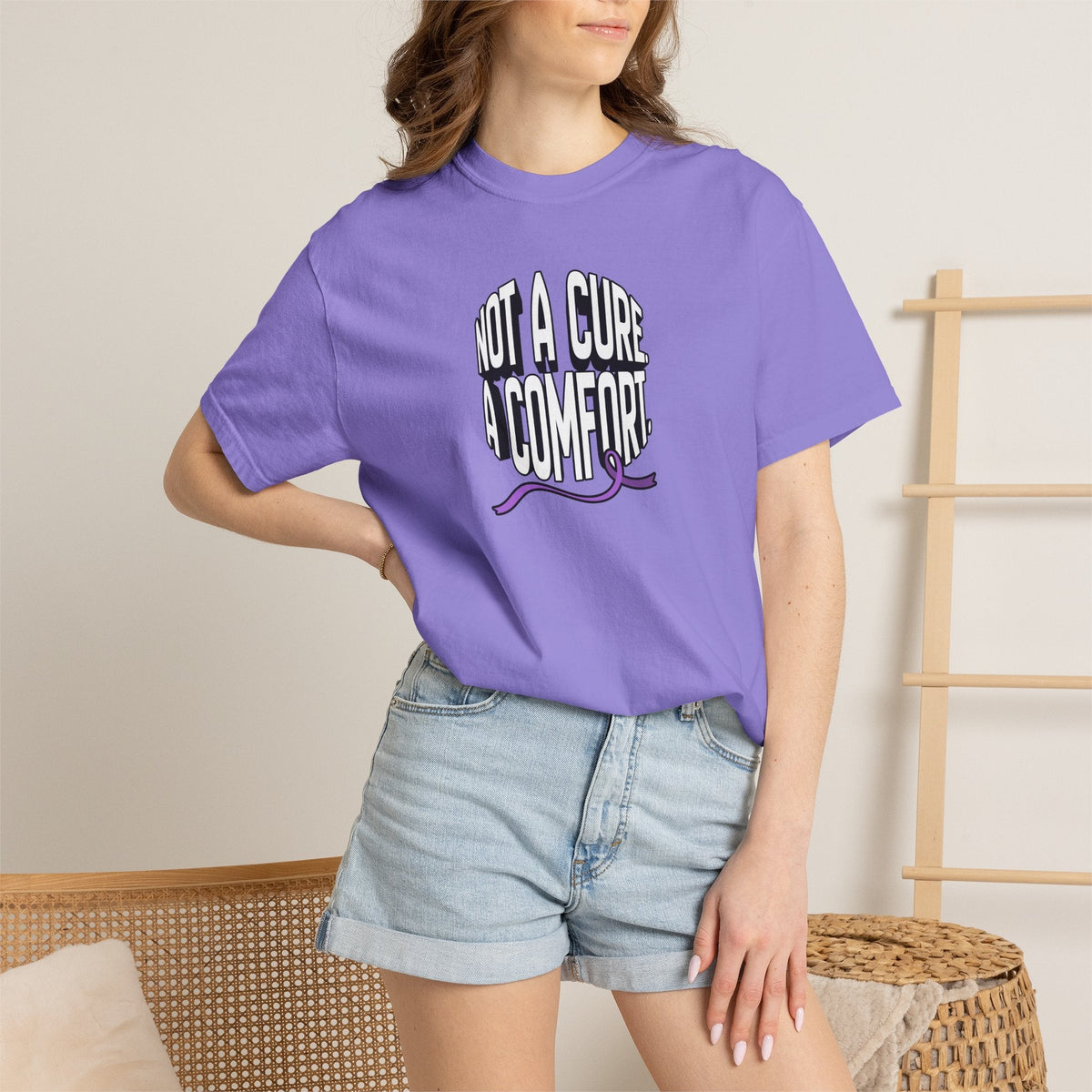 Not a Cure, a Comfort Garment-Dyed T-Shirt - Clothing, Unisex, T-Shirts - EpiAl's Shop