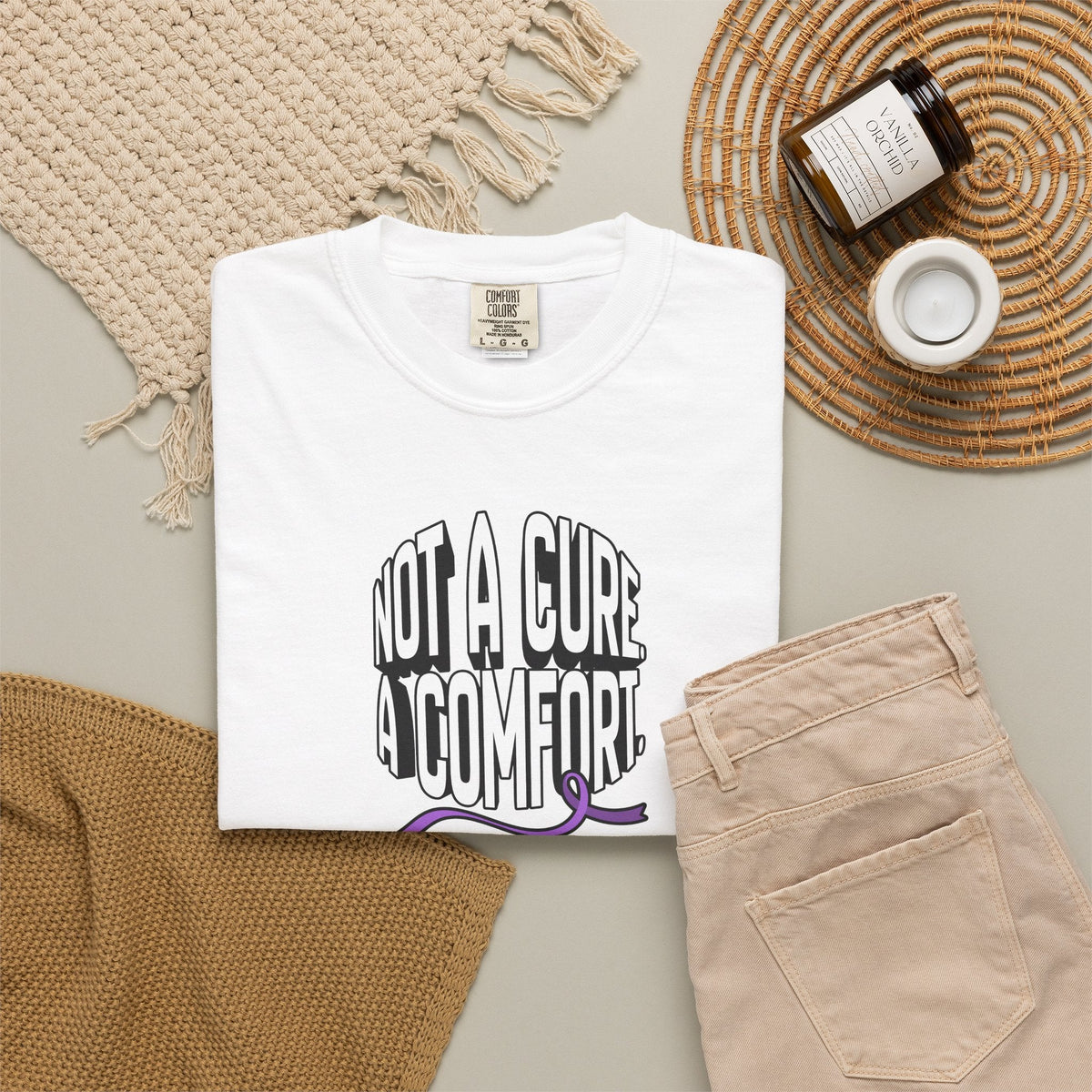 Not a Cure, a Comfort Garment-Dyed T-Shirt - Clothing, Unisex, T-Shirts - EpiAl's Shop