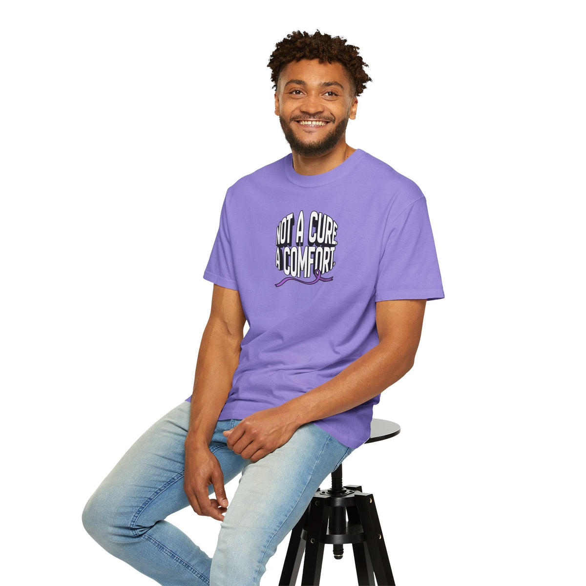 Not a Cure, a Comfort Garment-Dyed T-Shirt - Clothing, Unisex, T-Shirts - EpiAl's Shop