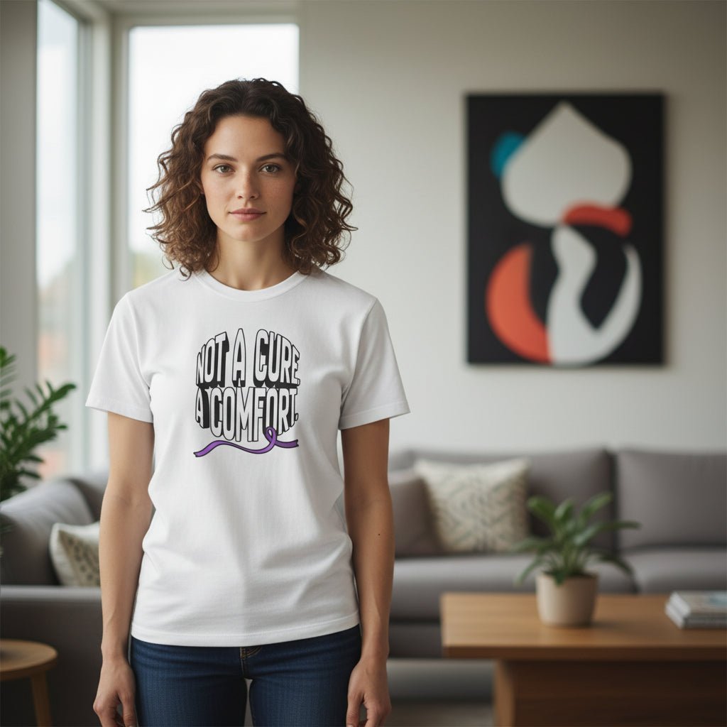 Not a Cure, a Comfort Garment-Dyed T-Shirt - Clothing, Unisex, T-Shirts - EpiAl's Shop
