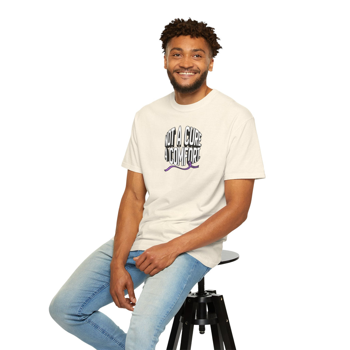 Not a Cure, a Comfort Garment-Dyed T-Shirt - Clothing, Unisex, T-Shirts - EpiAl's Shop