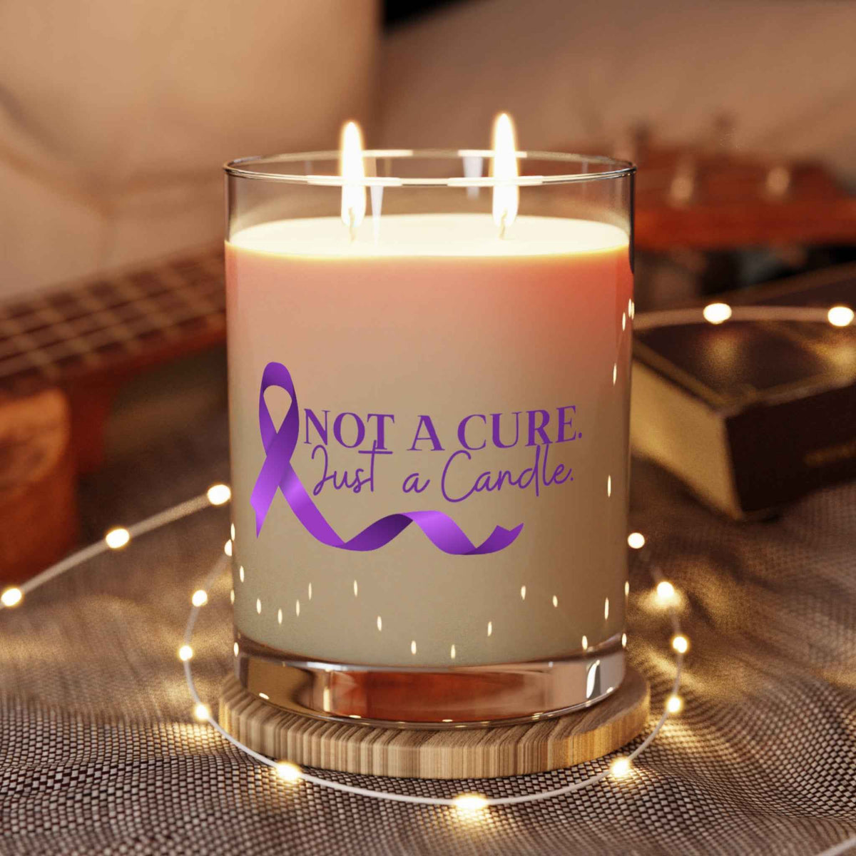 Not a Cure. Just a Candle. – Epilepsy Awareness Soy Candle (11oz) - Decor, Candles, Scented - EpiAl's Shop