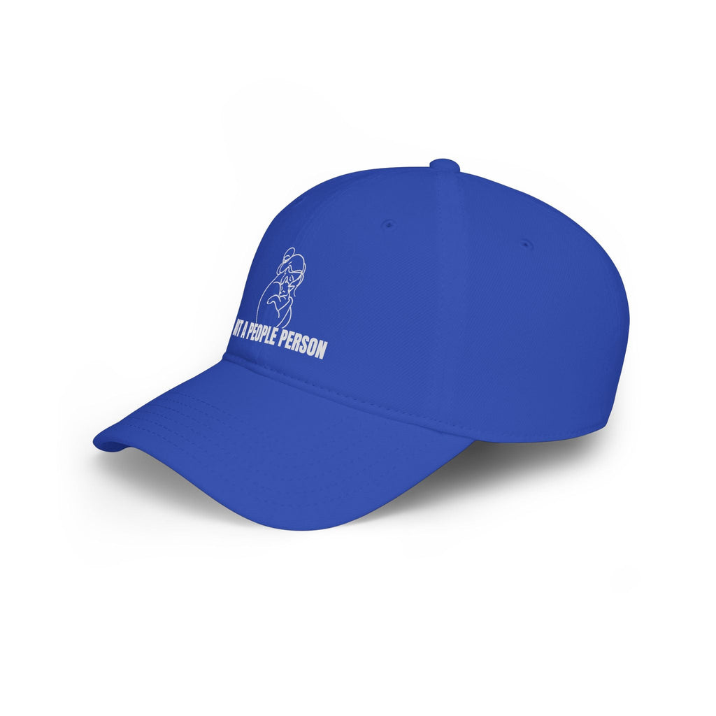 “Not a People Person” Cat Line Art Hat – Low Profile Cotton Cap (Unbothered Edition) - Hats, Baseball & Trucker - EpiAl's Shop