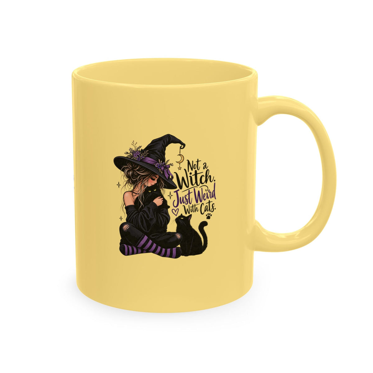 Not a Witch, Just Weird With Cats Halloween Coffee Mug - Drinkware, Coffee Mugs - EpiAl's Shop