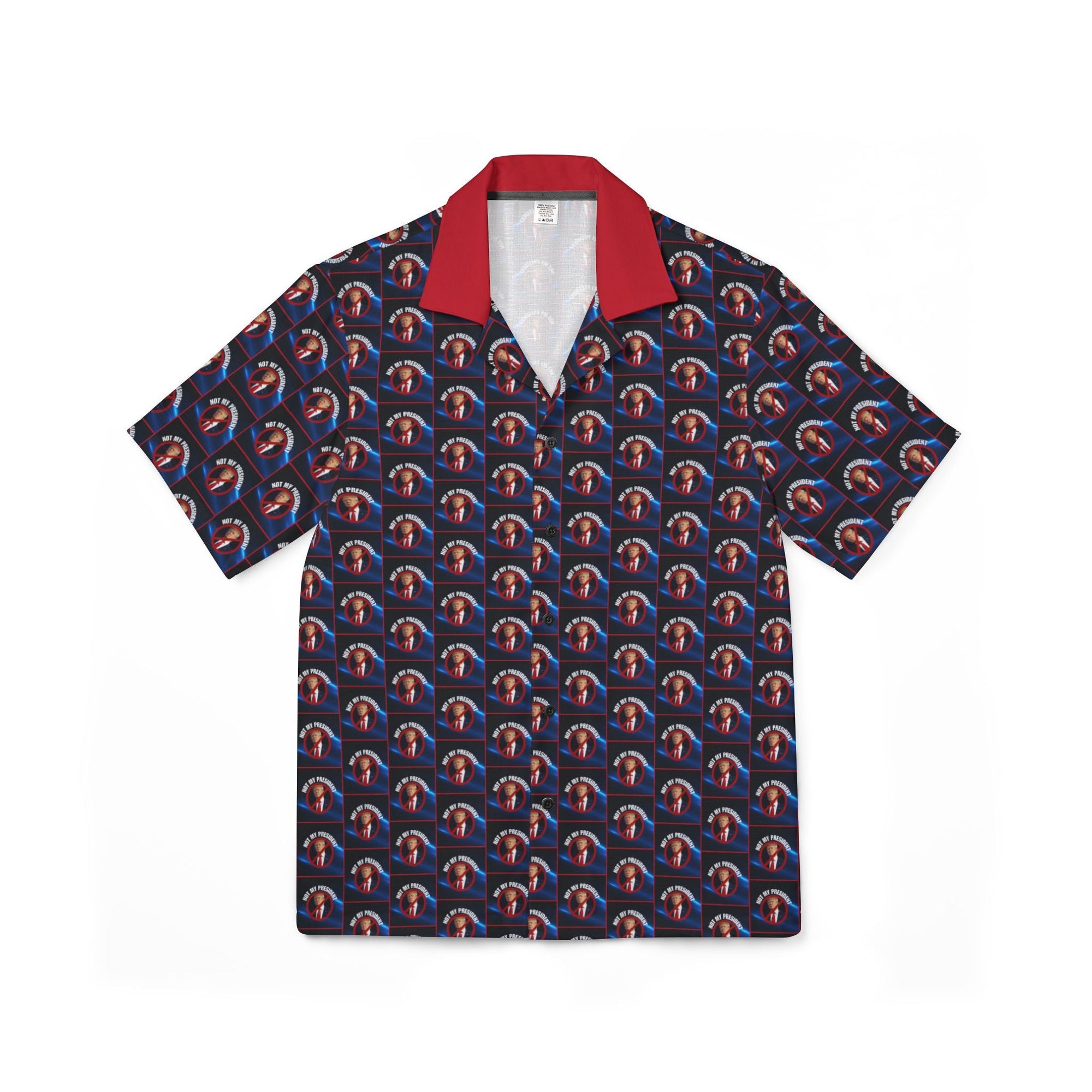 Not My President Men's Hawaiian Camp Shirt - Clothing, Hawaiian Style Shirts - EpiAl's Shop