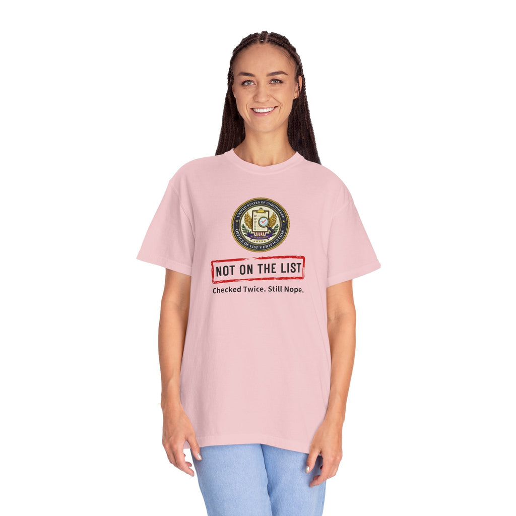 NOT ON THE LIST T-Shirt | United States of Unbothered Political Parody Tee - Clothing, Unisex, T-Shirts - EpiAl's Shop