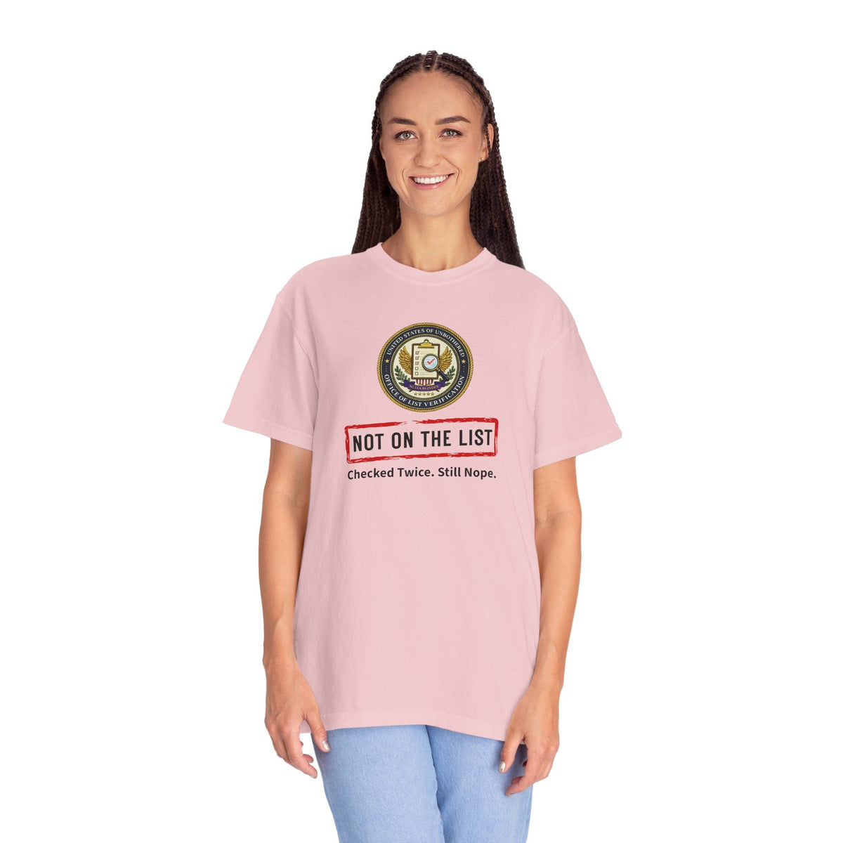 NOT ON THE LIST T-Shirt | United States of Unbothered Political Parody Tee - Clothing, Unisex, T-Shirts - EpiAl's Shop