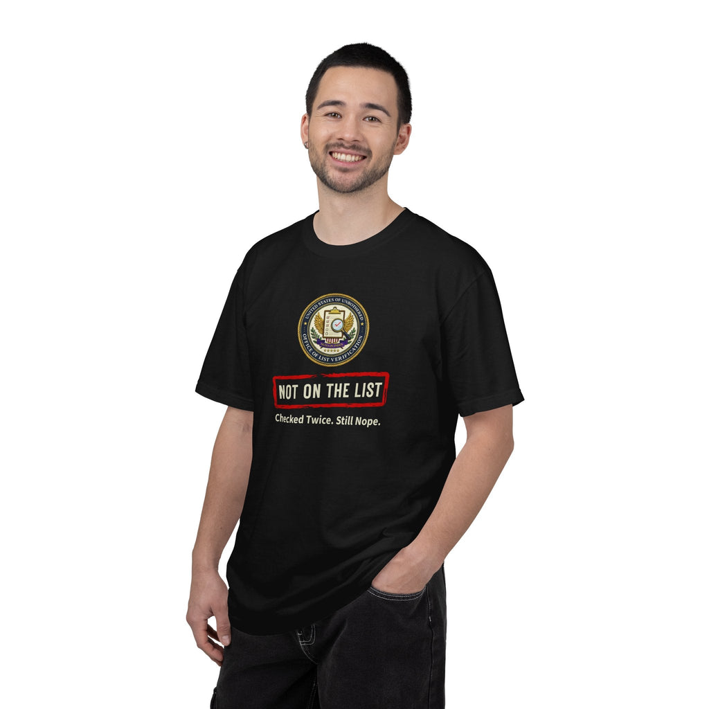 NOT ON THE LIST T-Shirt | United States of Unbothered Political Parody Tee - Clothing, Unisex, T-Shirts - EpiAl's Shop