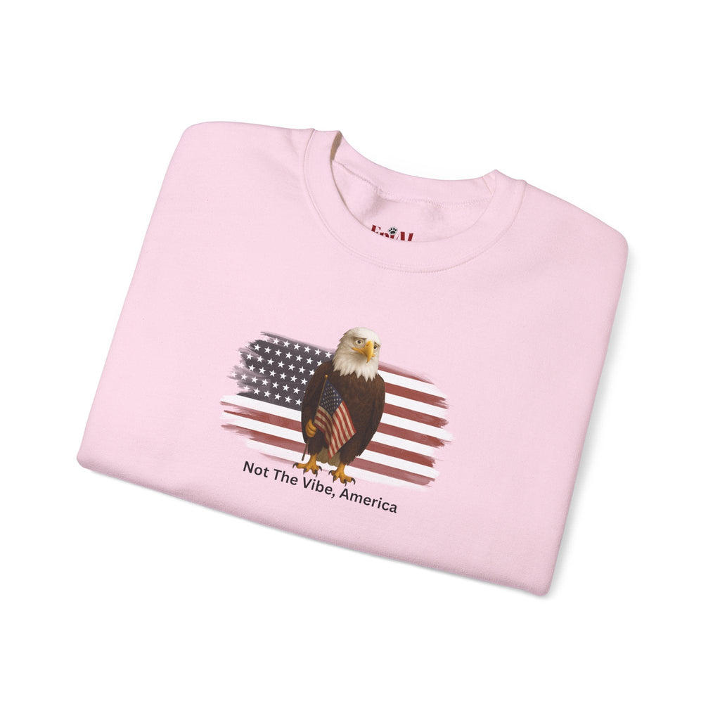 Not the Vibe, America – Political Parody Crewneck Sweatshirt - Clothing, Unisex, Sweatshirts - EpiAl's Shop