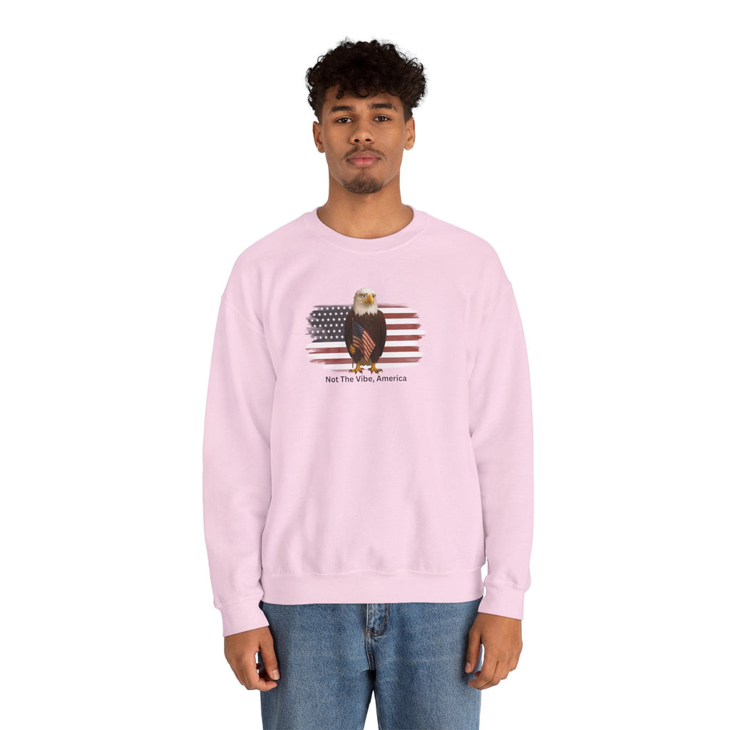 Not the Vibe, America – Political Parody Crewneck Sweatshirt - Clothing, Unisex, Sweatshirts - EpiAl's Shop