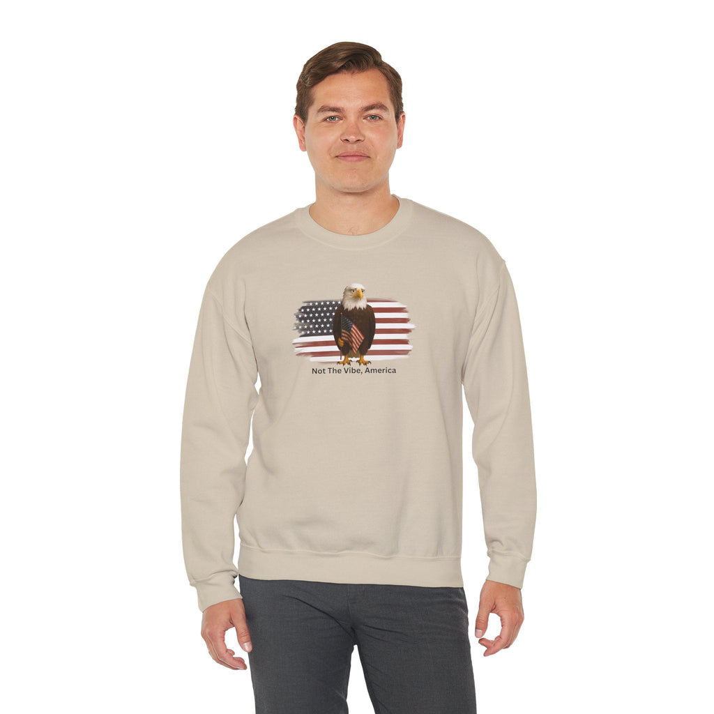 Not the Vibe, America – Political Parody Crewneck Sweatshirt - Clothing, Unisex, Sweatshirts - EpiAl's Shop