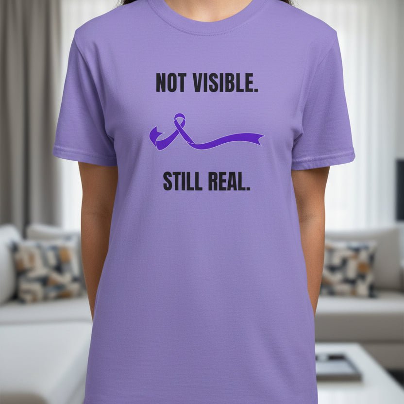 Not Visible. Still Real. T-Shirt – Epilepsy Awareness Apparel - Clothing, Unisex, T-Shirts - EpiAl's Shop