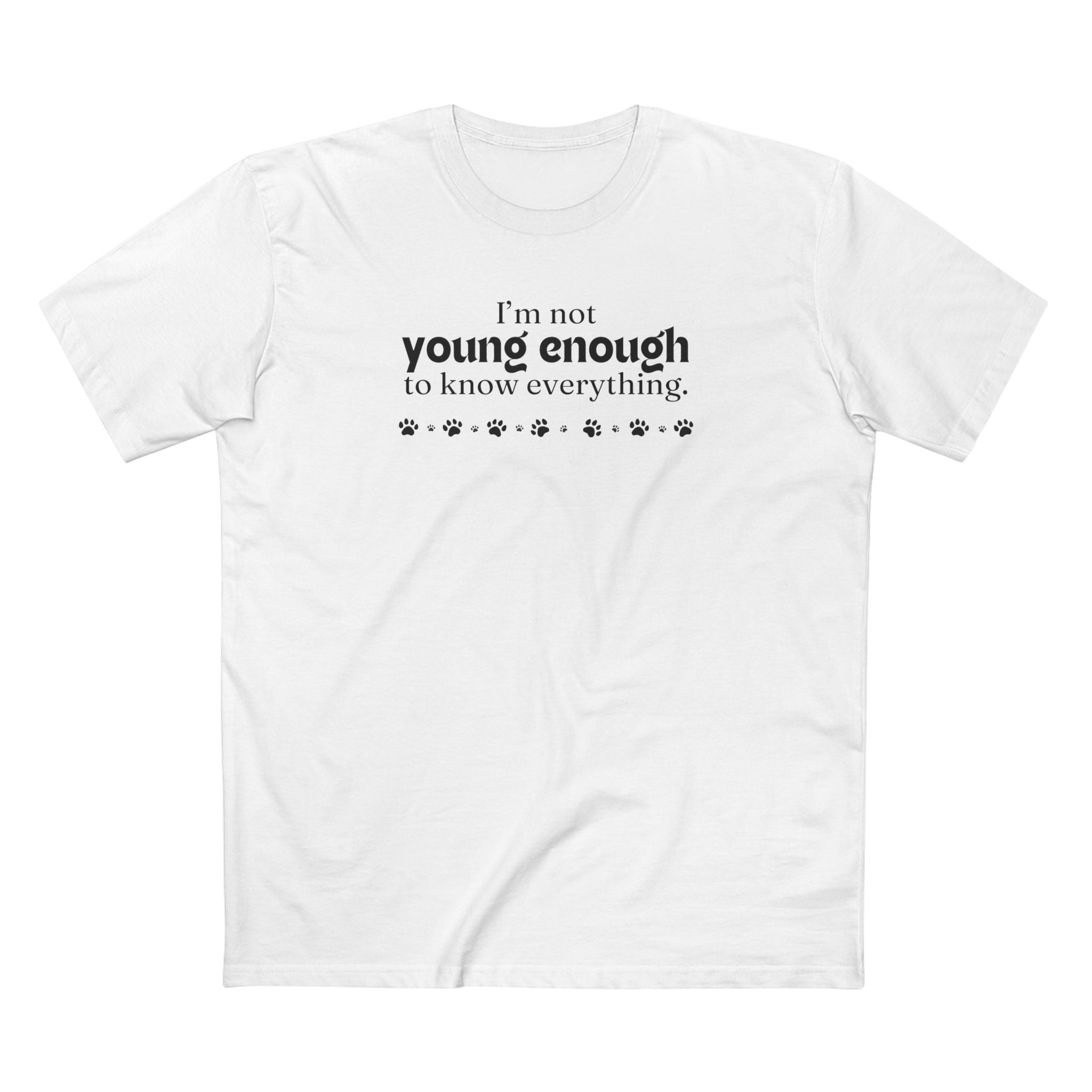 Not Young Enough Men's Staple Tee - T - Shirt - Epileptic Al’s Shop