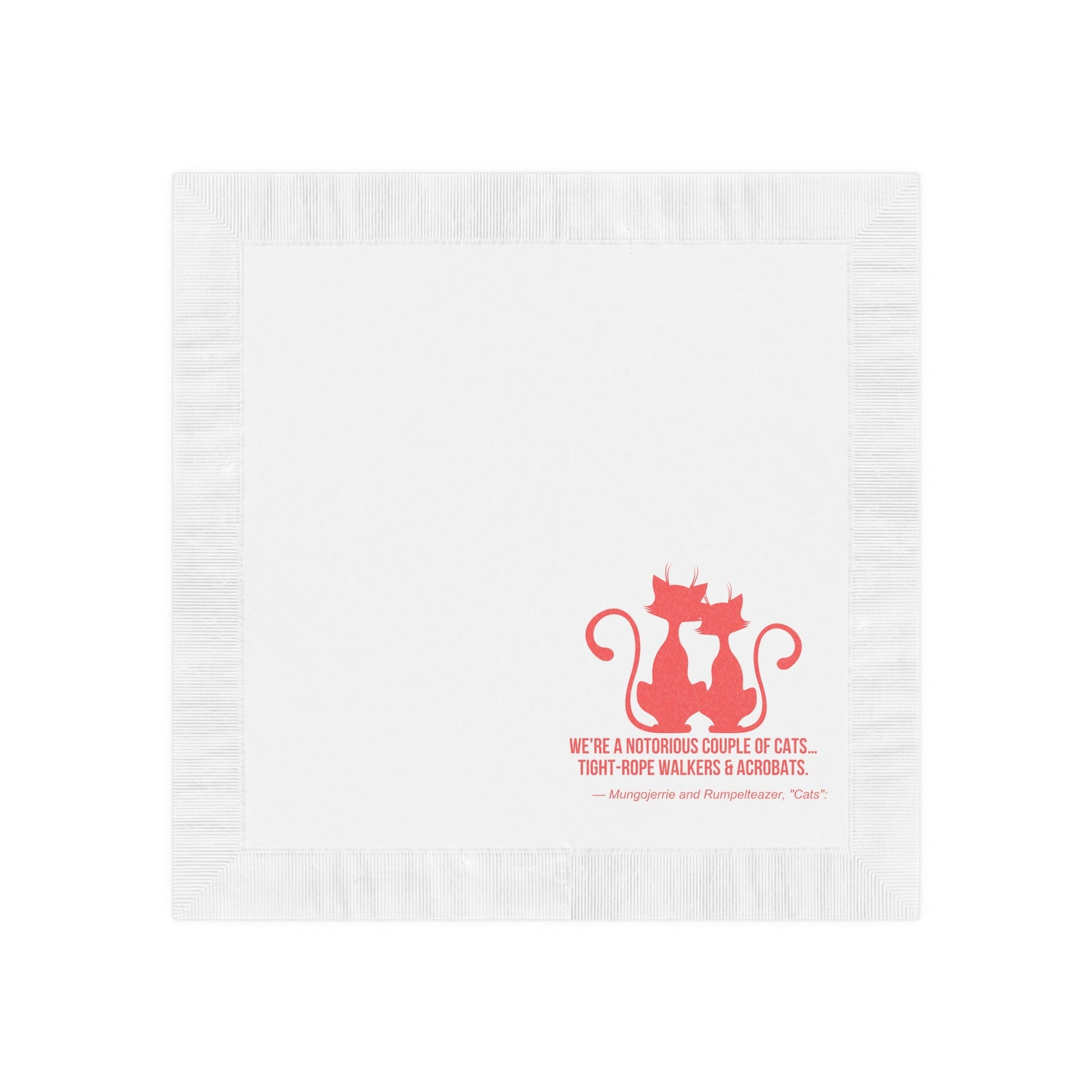 Notorious White Coined Napkins - Home Decor - Epileptic Al’s Shop