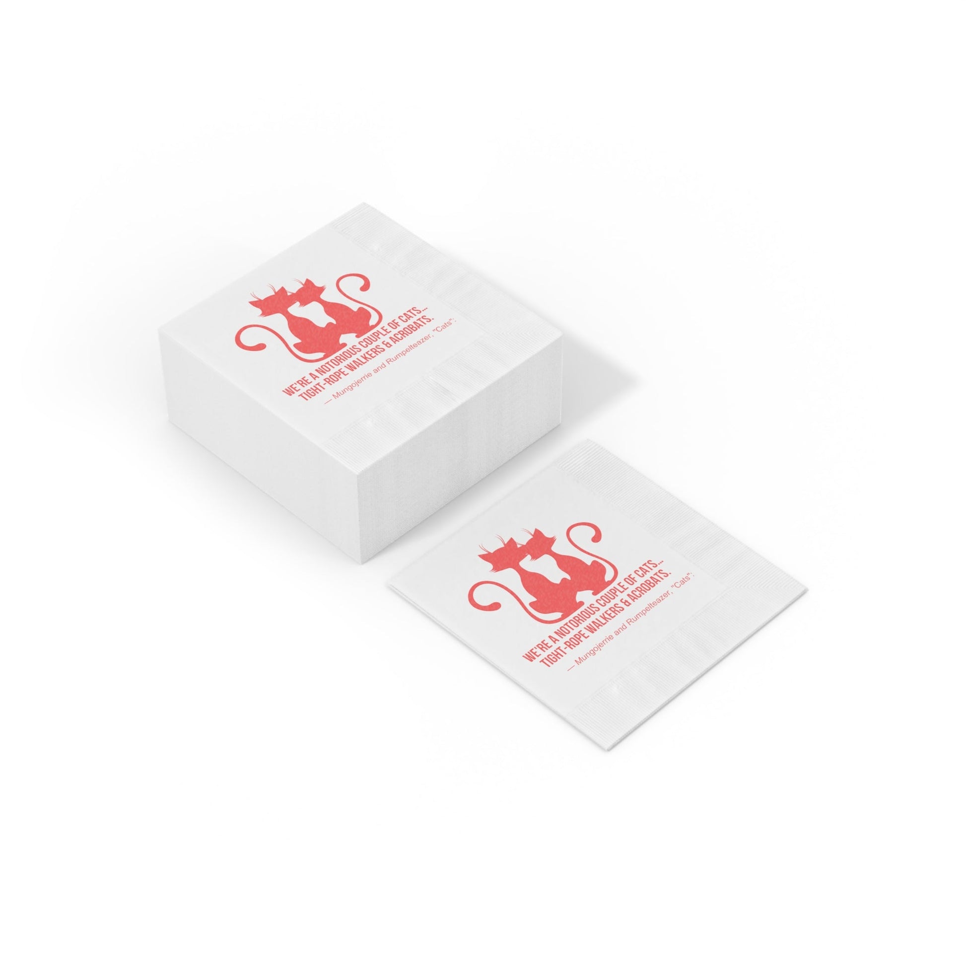 Notorious White Coined Napkins - Home Decor - Epileptic Al’s Shop
