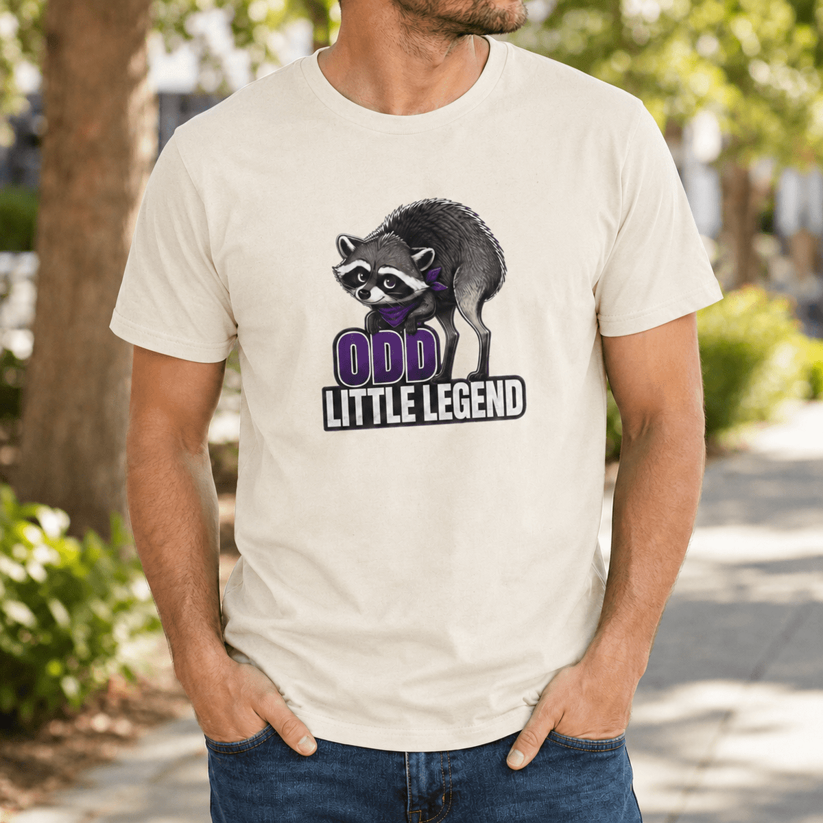 Odd Little Legend Jimothy Raccoon T-Shirt - Clothing, Unisex, T-Shirts - EpiAl's Shop