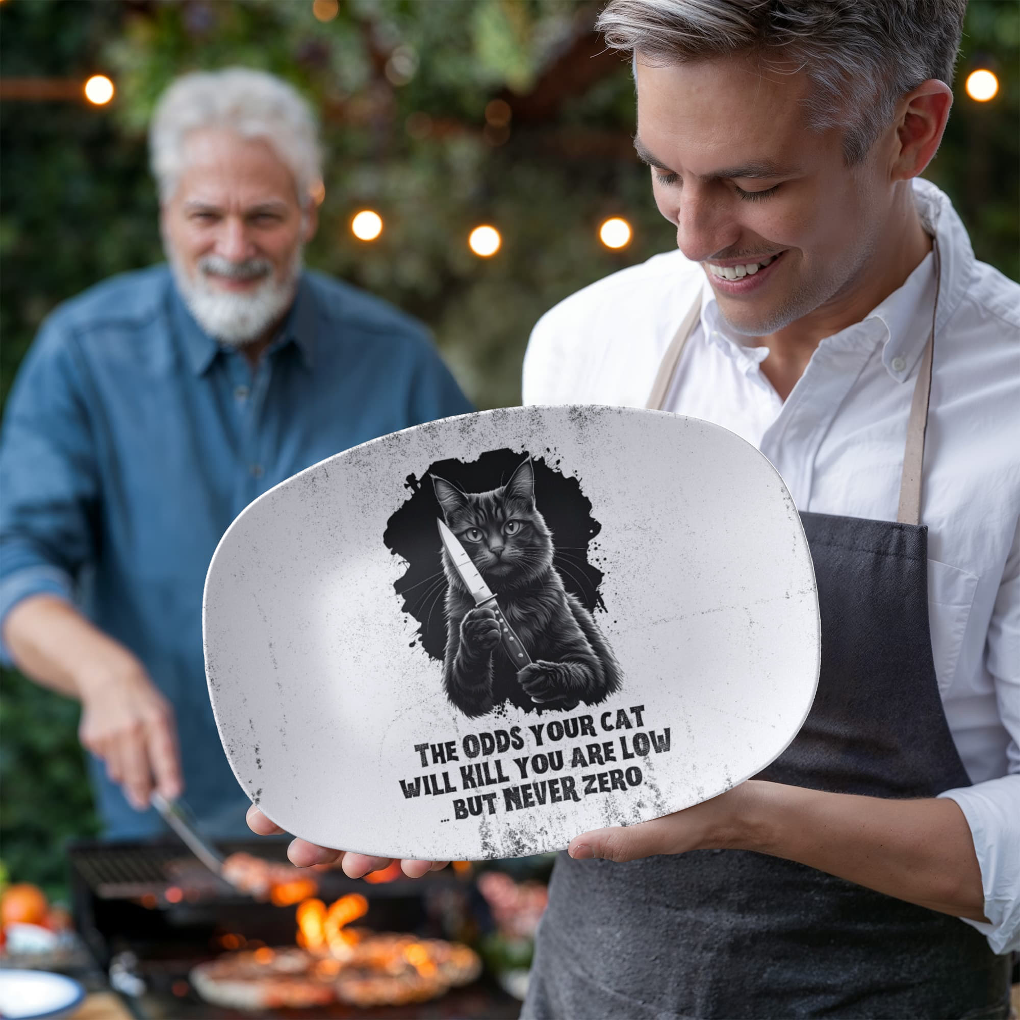 Odds Your Cat Will Kill You Collectible Platter - Decor, Kitchen & Dining, Serving Platters - EpiAl's Shop