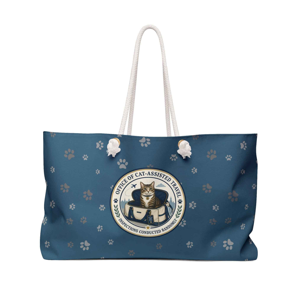 Office of Cat-Assisted Travel Weekender Bag | Cat Lover Travel Tote - Bags, Weekender - EpiAl's Shop