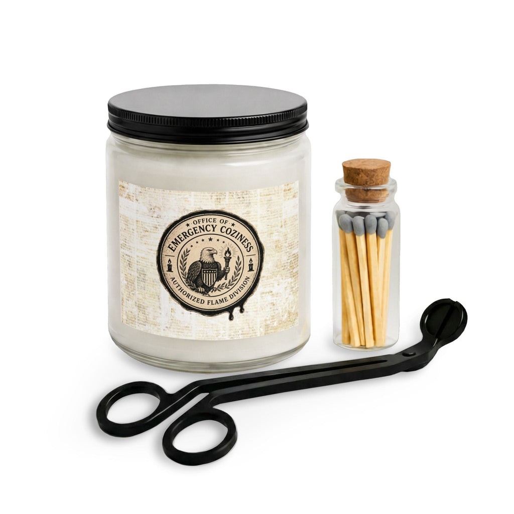 Office of Emergency Coziness Candle Set | Gift Box with Wick Trimmer & Matches - Decor, Candles, Scented - EpiAl's Shop