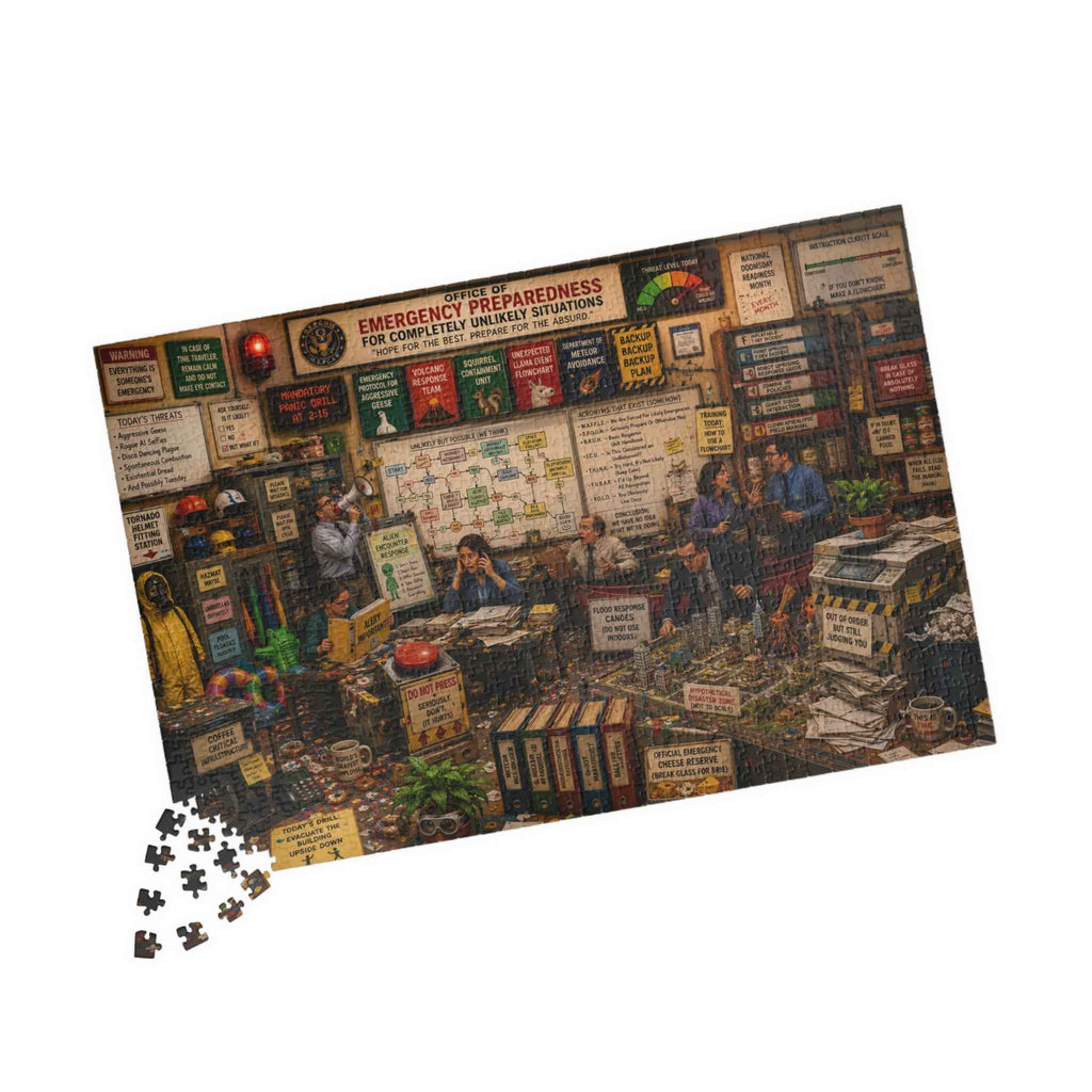 Office of Emergency Preparedness Puzzle | 1014 Piece Bureaucracy Disaster Jigsaw Puzzle - Toys & Games, Puzzles - EpiAl's Shop