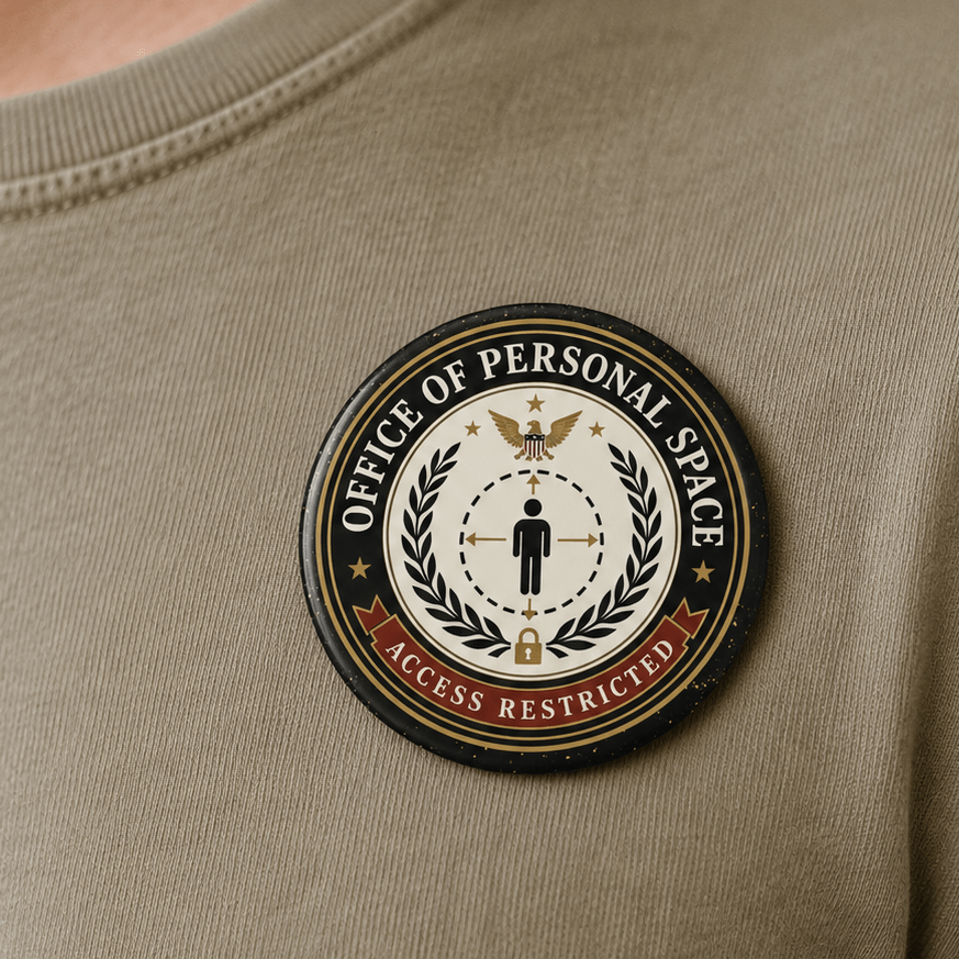 Office of Personal Space Access Restricted Pinback Button - Buttons, Pinback - EpiAl's Shop