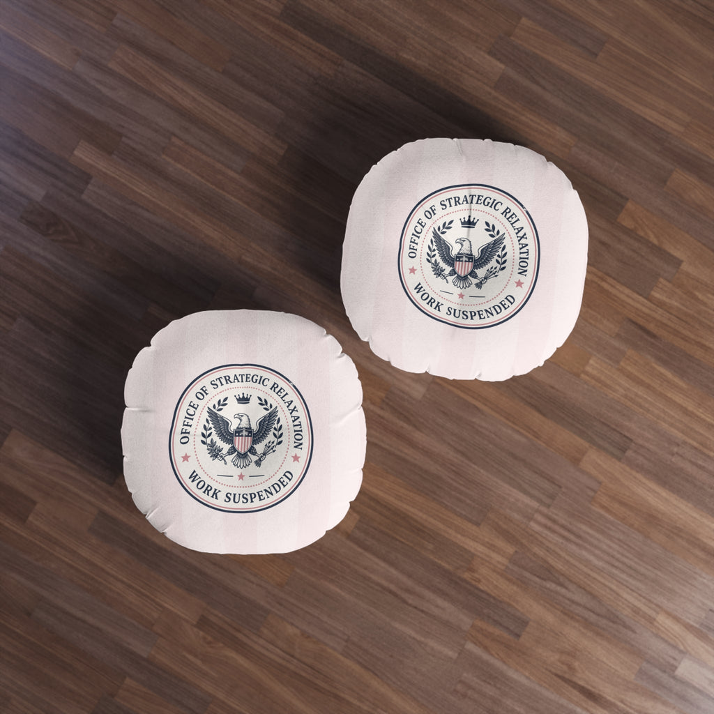 Office of Strategic Relaxation – Round Floor Pillow - Decor, Pillows, Floor - EpiAl's Shop