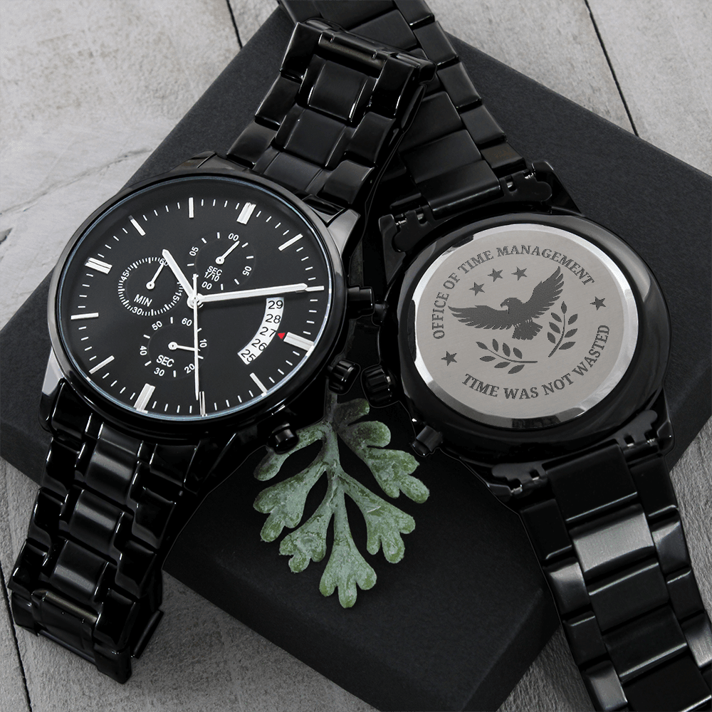 Office of Time Management Chronograph Watch - Jewelry, Watches - EpiAl's Shop