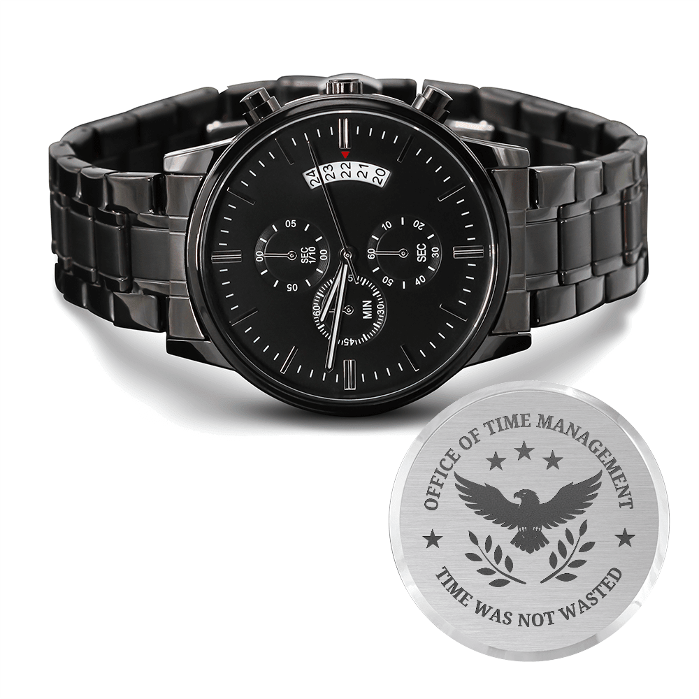 Office of Time Management Chronograph Watch - Jewelry, Watches - EpiAl's Shop