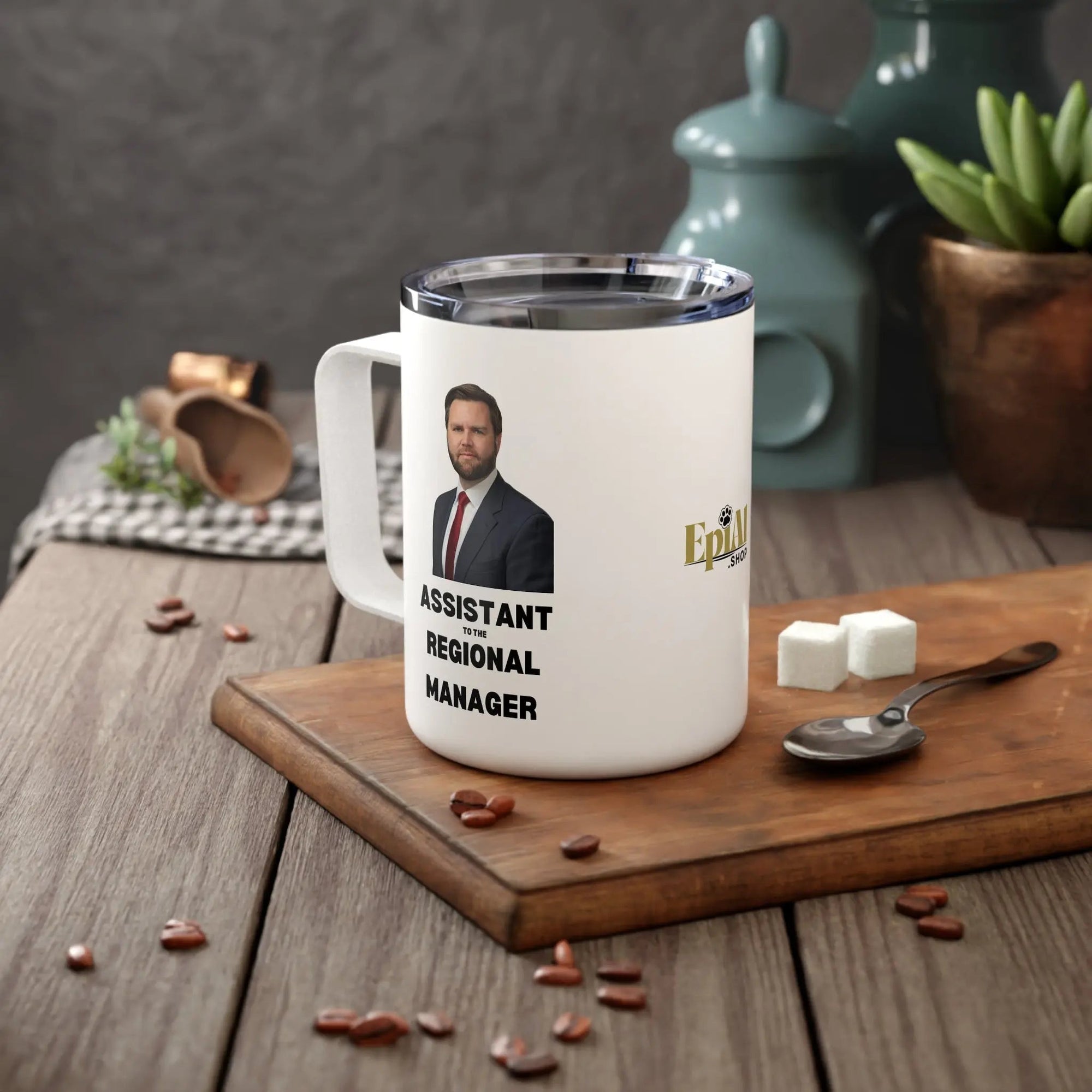 Office & Political Humor Insulated Coffee Mug - 10oz - Drinkware, Coffee Mugs - EpiAl's Shop